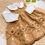 Inverno 2025 - Conjunto Paris Body e Salopete Canelada - Caramelo 