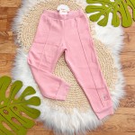  Inverno 2025 - Conjunto New Adventures Casaco e Calça em Moletom - Rosa e Verde 