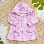 Inverno 2025 - Conj. Lacinhos Casaco com Capuz e Calça  - Rosa 