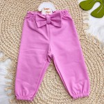 Inverno 2025 - Conj. Lacinhos Casaco com Capuz e Calça  - Rosa 