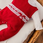 Saída de maternidade Leticia Vermelho e off white