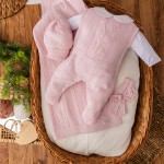Saída de maternidade Ramo de flores croche Rosa