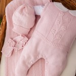 Saída de maternidade Ramo de flores croche Rosa