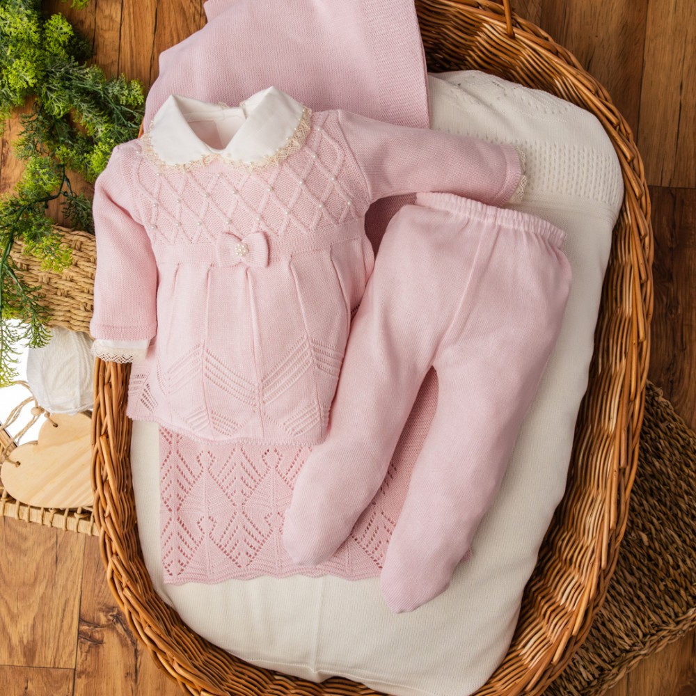 Saída de maternidade Cinderela- Rosa