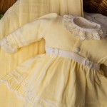 Saída de maternidade Carla - Amarelo e Branco