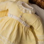 Saída de maternidade Carla - Amarelo e Branco