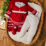 Saída de maternidade- Carla vermelho com branco