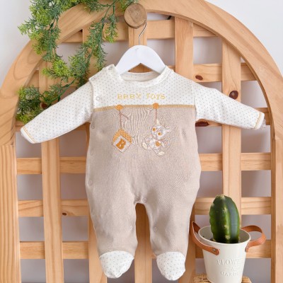 Macacão Trape Zape - Baby Toys - Bege