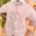  Macacão Trape Zape - Babys Coalas - Rosa