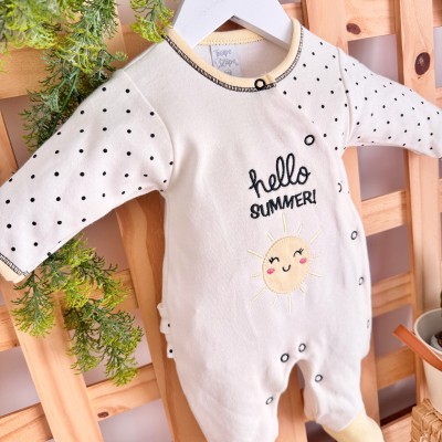 Macacão Trape Zape - Hello Summer Amarelo e Preto Menina