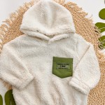 Inverno 2025 - Conj. Blusão de Pelinho "Primeira Divisão" com Capuz e Calça em Moletom - Off White e Verde