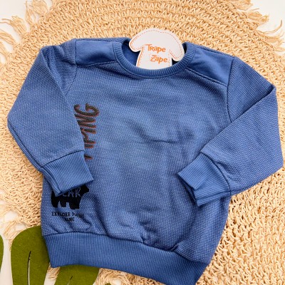 Inverno 2025 - Conj. Blusão Let's Go Camping e Calça Pique com Joelheira - Azul Jeans
