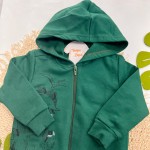 Inverno 2025 - Conj. Jaqueta Dino Skatista e Calça em Moletom - Verde Musgo