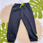 Inverno 2025 -  Conj. Jaqueta em Desenhos Neon e Calça em Moletom - Preto e Verde