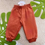Inverno 2025 - Conj. Blusa Ursinha de Pelinho e Calça em Moletom - Ferrugem