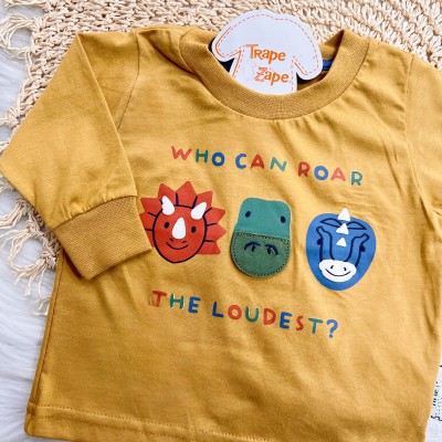  Inverno 2025 - Conj. Blusa Manga Longa Who Can Roar e Calça - Caramelo
