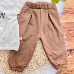  Inverno 2025 - Conj. Casaco Flor Daisy e Calça em Moletom - Cappuccino