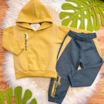  Inverno 2025 - Conj. Casaco com Capuz e Calça Speed Racing - Caramelo