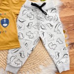  Inverno 2025 - Conj. Blusa Manga Longa Who Can Roar e Calça - Caramelo