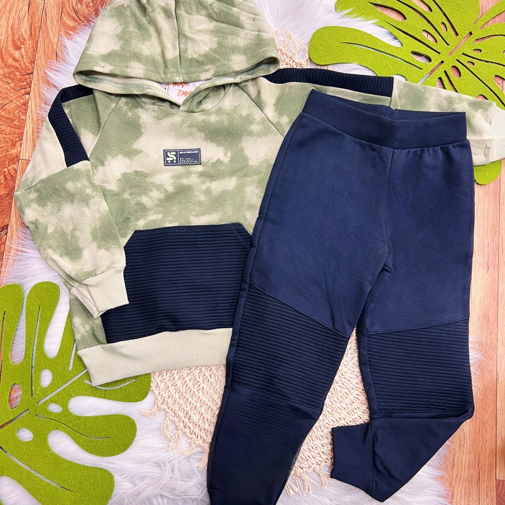  Inverno 2025 - Conjunto camuflado Skateboard
