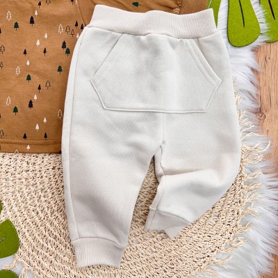 Inverno 2025 - Conjunto blusa caramelo de malha pinheiros com calça moletom saruel