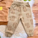  Inverno 2025 -Conj. Jaqueta em Pelinho e Calça Dino Roar - Caramelo