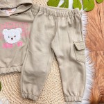  Inverno 2025 - Conjunto moletom Central Park- NY Bege