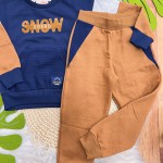  Inverno 2025 - Conjunto moletom Snowboard-Marinho