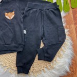 Inverno 2025 - Conj. Blusão Raposa Wild Explorer e Calça Favo - Preto
