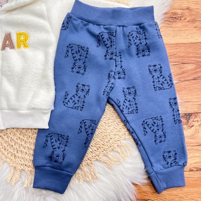  Inverno 2025 -Conj. Jaqueta em Pelinho e Calça Dino Roar - Off White