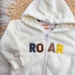  Inverno 2025 -Conj. Jaqueta em Pelinho e Calça Dino Roar - Off White