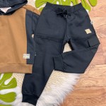  Inverno 2025 - Conj. Casaco com Capuz e Calça Keep On Moving - Marrom