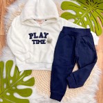  Inverno 2025 - Conjunto Play time casaco pelinho- Off