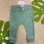 Conj. Body Manga Longa Animais da Floresta e Calça -  Verde