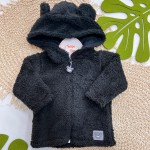 Inverno 2025 - Jaqueta Ursinho de Pelo Carneirinho - Preto