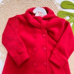 Inverno 2025 - Casaco Boucle Laço - Vermelho