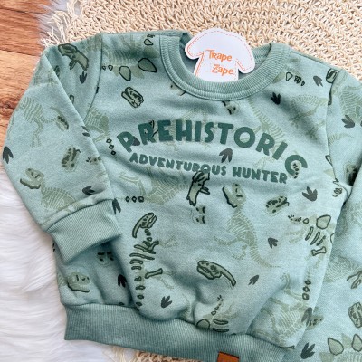  Inverno 2025 - Conj. Casaco Prehistoric e Calça em Moletom - Verde