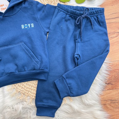  Inverno 2025 - Conj. Casaco Good Boys e Calça em Moletom - Azul Jeans