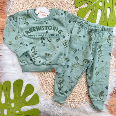  Inverno 2025 - Conj. Casaco Prehistoric e Calça em Moletom - Verde