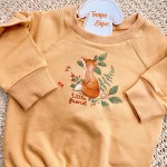 Inverno 2025 - Conj. Casaco Raposa Little Friend e Legging - Laranja Pastel