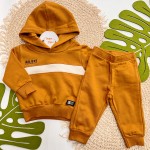 Inverno 2025 - Conj. Casaco com Capuz Believe e Calça - Ferrugem