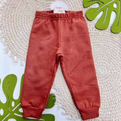 Inverno 2025 - Conj. Colete Club Fossil, Blusa e Calça em Moletom - Ferrugem e Areia