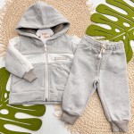Inverno 2025 - Conj. Jaqueta Be Happy e Calça em Moletom - Mescla