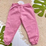 Inverno 2025 - Conj. Jaqueta Florzinhas com Capuz e Calça - Rosa