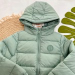 Inverno 2024 - Jaqueta Puffer com Capuz - Verde 