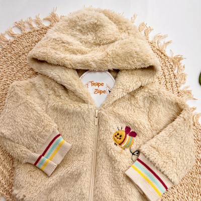 Inverno 2024 - Conj. Jaqueta Abelhinha e Calça em Soft - Areia
