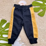 Inverno 2025 - Conj. Casaco Enjoy & P-Lay e Calça - Preto e Mostarda