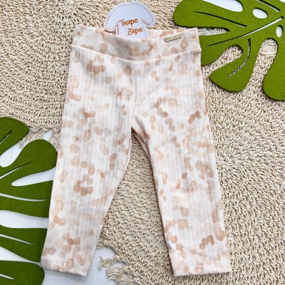 Inverno 2025 - Conj. Casaco Chérie e Calça Legging - Laranja Pastel