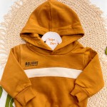 Inverno 2025 - Conj. Casaco com Capuz Believe e Calça - Ferrugem
