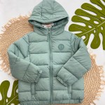 Inverno 2024 - Jaqueta Puffer com Capuz - Verde 